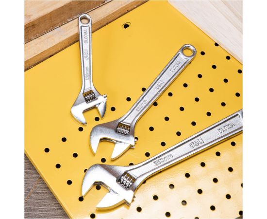 Набор разводных гаечных ключей DELI DL006A-3 150/200/250 мм, 3 шт 104449 – изображение 3