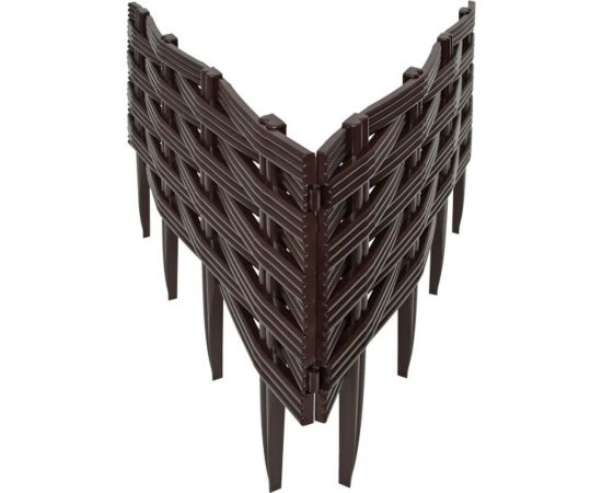 Садовое ограждение Протэкт Ива высота 25 см, коричневый СОИ-25/14 К – изображение 3