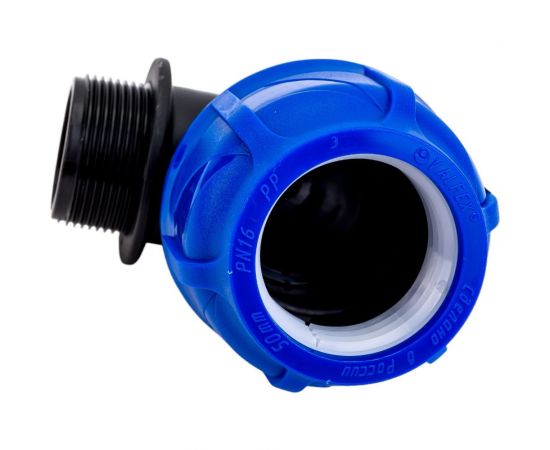 Компрессионный отвод VALFEX ПНД, с наружной резьбой, 50x1 1/2"" 1210012450112 – изображение 3