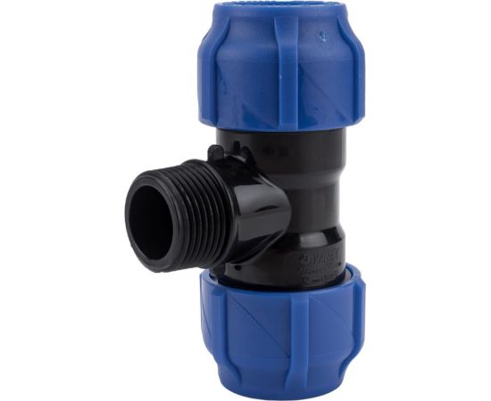 Компрессионный переходной тройник VALFEX ПНД, с наружной резьбой, 32-1""-32 1210023210032 – изображение 3