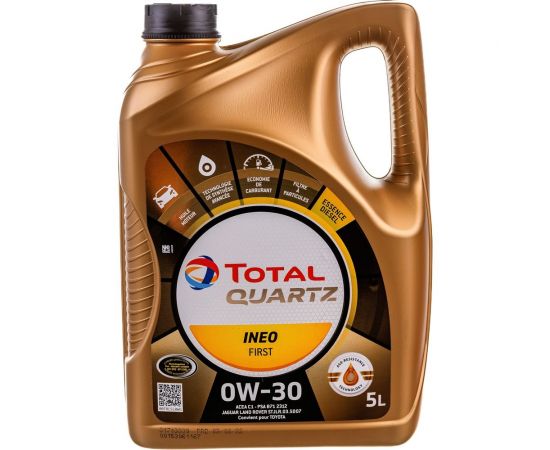 Масло для 4-х тактных двигателей TOTAL (11772) QUARTZ INEO FIRST 0W30, 5 л 213833 – изображение 3