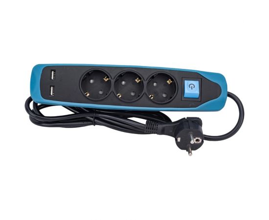 Сетевой удлинитель Electraline с выключателем, с заземлением, 2 метра с защитой от детей – изображение 3