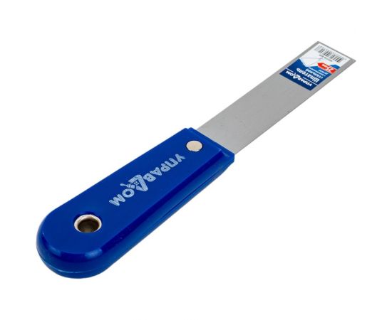 Стальной шпатель Управдом 25 мм, с пластиковой ручкой, двойной фиксации 4100001503 – изображение 3