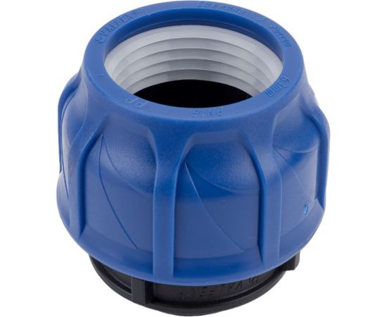 Компрессионная соединительная муфта VALFEX ПНД, с внутренней резьбой, 63x1 1/4"" 121001263114 – изображение 4