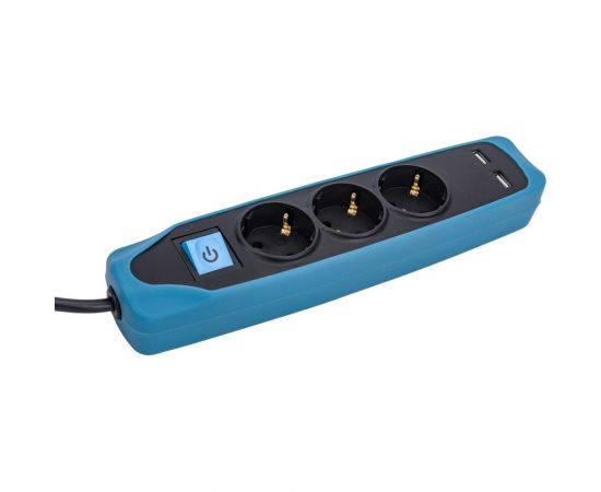 Сетевой удлинитель Electraline с выключателем, с заземлением, 2 метра с защитой от детей – изображение 4