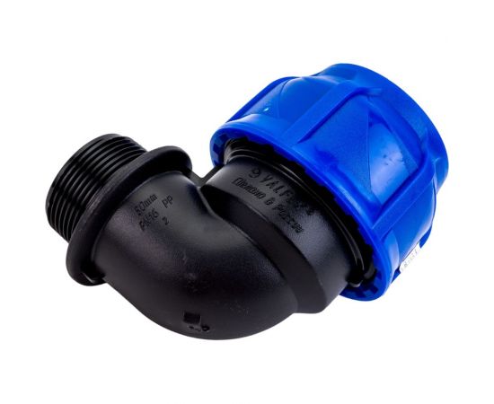 Компрессионный отвод VALFEX ПНД, с наружной резьбой, 50x1 1/2"" 1210012450112 – изображение 4