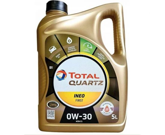 Масло для 4-х тактных двигателей TOTAL (11772) QUARTZ INEO FIRST 0W30, 5 л 213833 – изображение 4