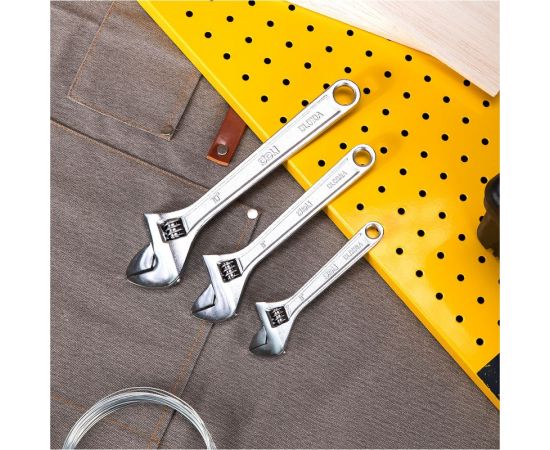 Набор разводных гаечных ключей DELI DL006A-3 150/200/250 мм, 3 шт 104449 – изображение 4