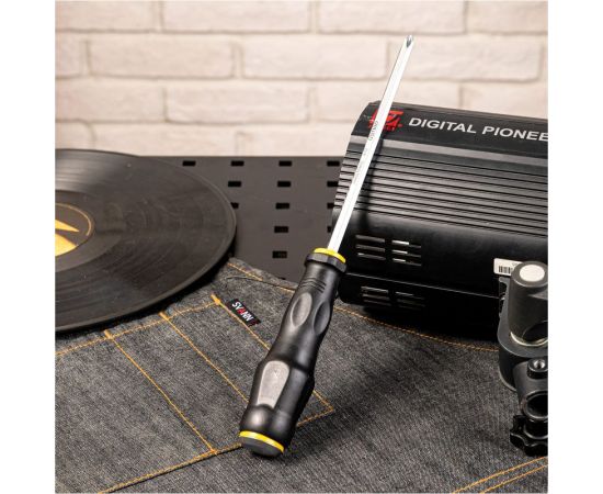 Ударная крестовая отвертка DELI dl627006 со сквозным хвостовиком, PH2x150 мм 104550 – изображение 5