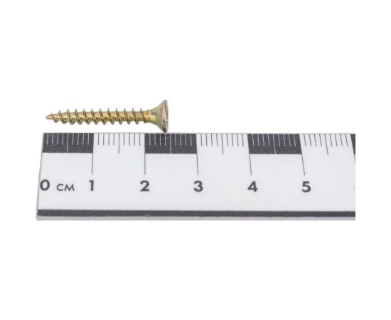 Универсальные шурупы Gigant 3,5x25, жёлтый цинк, 1 кг 123718 – изображение 5