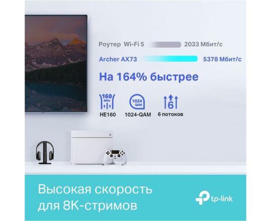 Двухдиапазонный гигабитный wi-fi роутер TP-Link Archer AX73 – изображение 5