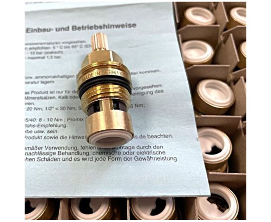 Кран-букса VIDIMA для смесителя керамическая резьба G 1/2 дюйма 20 шлицов B964636NU – изображение 5