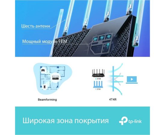 Двухдиапазонный гигабитный wi-fi роутер TP-Link Archer AX73 – изображение 6