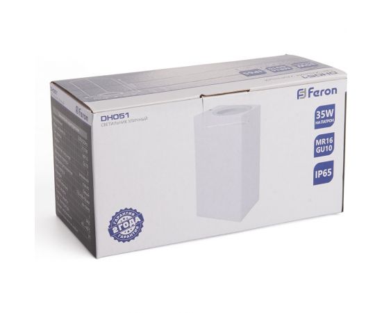 Садово-парковый светильник FERON 230V 2*GU10, DH051, белый (на стену) 48328 – изображение 7