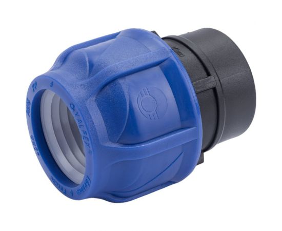 Компрессионная соединительная муфта VALFEX ПНД, с внутренней резьбой, 40x1 1/4"" 121001240114 