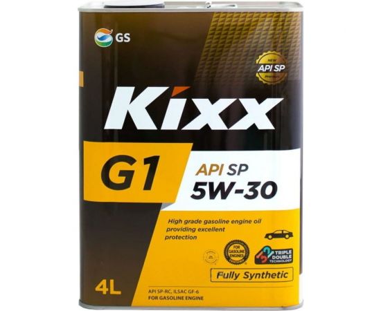 Синтетическое моторное масло KIXX G1 5W-30 API SP 4л L215344TE1 