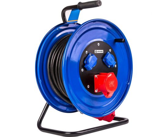 Промышленый силовой удлинитель Атлант КГ 5х4.0 50м на катушке 40206 