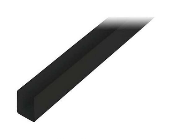 Профиль GAH ALBERTS u-обр., ПВХ, черн., 10x18x10x1х1000 мм 484606 