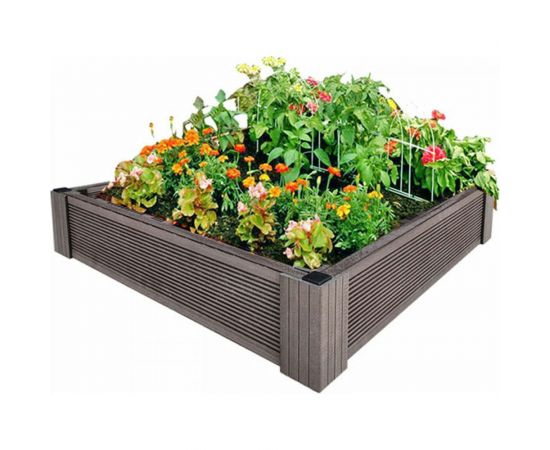 Грядка из ДПК УЛИЧНЫЕ ЛЕСТНИЦЫ Патио 1 Квадрат 14x100x100 см GRD-KVT-1-1010 