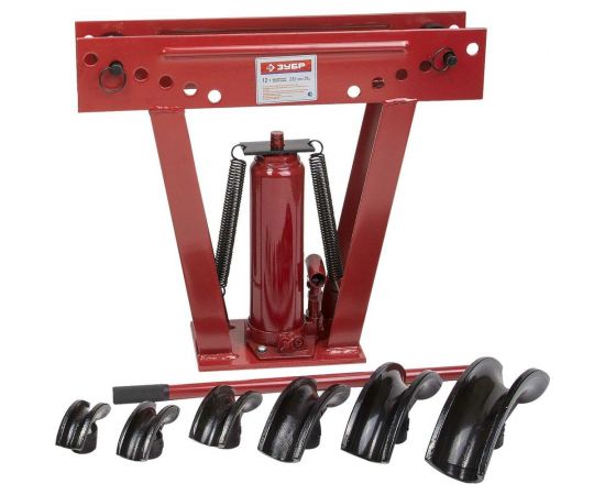 Гидравлический ручной трубогиб ЗУБР Профессионал ТВГ-12 вертикальный, 12т 43078-12_z01 