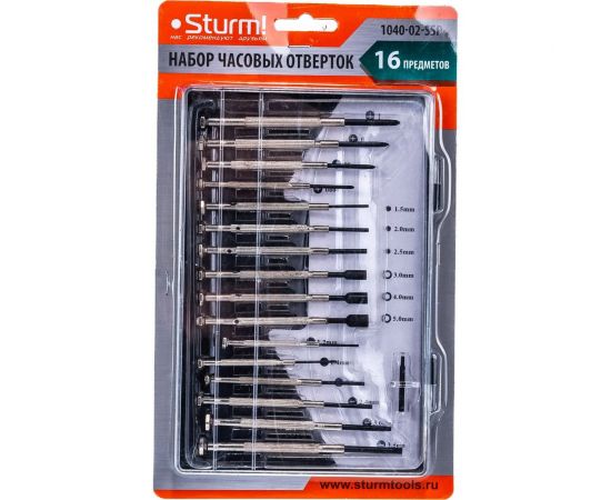 Набор часовых отверток Sturm 1040-02-SSP 