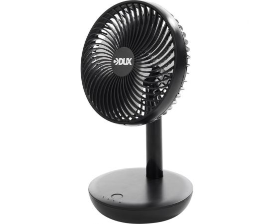 Настольный вентилятор DUX 4 скорости, питание USB, черный 60-0215 