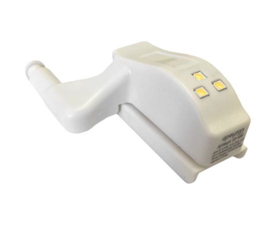 Светодиодная подсветка мебели Apeyron накладка на петлю SMD3528, 12 В, 0,3 Вт, дневной белый, белый, 2 шт 12-170 