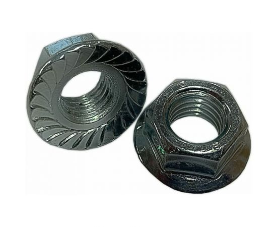 Шестигранная гайка с фланцем и насечками DINFIX DIN 6923, нерж. А2, М4, 10 шт. 00-00002658 