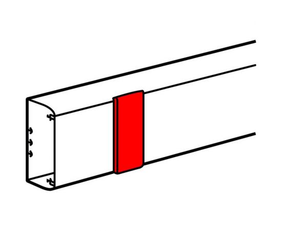 Накладка на стык Legrand для крышек 85 мм - для кабель-канала DLP 35x105 и 65x195 - белый 010802 – изображение 2