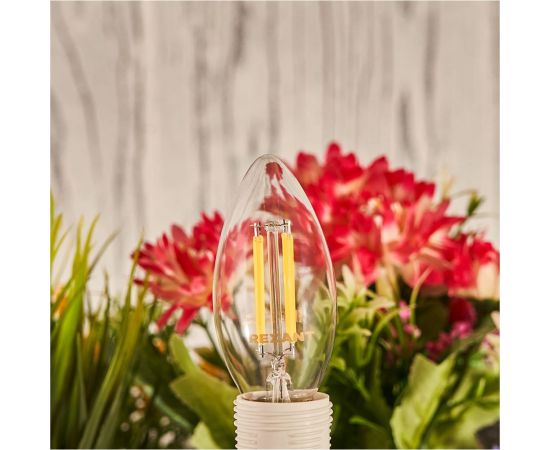 Филаментная лампа REXANT Свеча CN35 7.5 Вт 2700K E14 диммируемая 604-087 – изображение 2