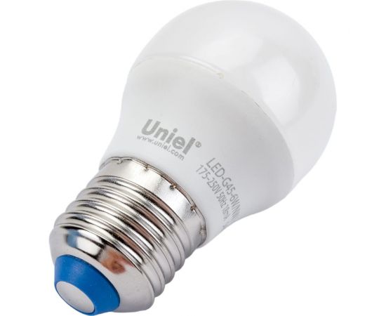 Светодиодная лампа Uniel LED-G45-6W/NW/E27/FR/MB PLM11WH . Форма «шар», матовая. UL-00002378 – изображение 2