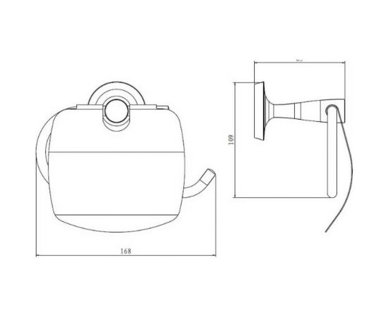 Бумагодержатель с крышкой RUSH Balearic BA39111 – изображение 2