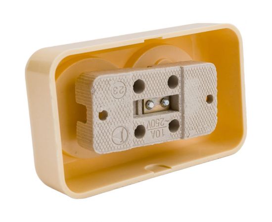 Розетка ООО Ливны-Электро РА 10-009 2-х местная, слоновая кость РАф 936 – изображение 3