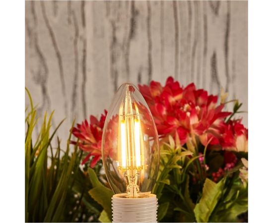 Филаментная лампа REXANT Свеча CN35 7.5 Вт 2700K E14 диммируемая 604-087 – изображение 3