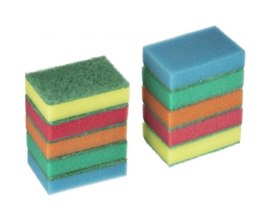Губки для посуды 1-2-Pro СТАНДАРТ 85х53х25 мм 10 шт ГПС-10 – изображение 3