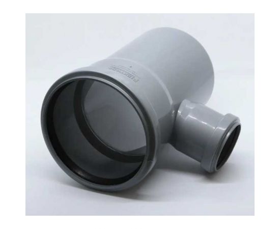 Тройник Flextron D 110 мм на D 50 мм 87,5 градусов, для внутренней канализации 140061 – изображение 4