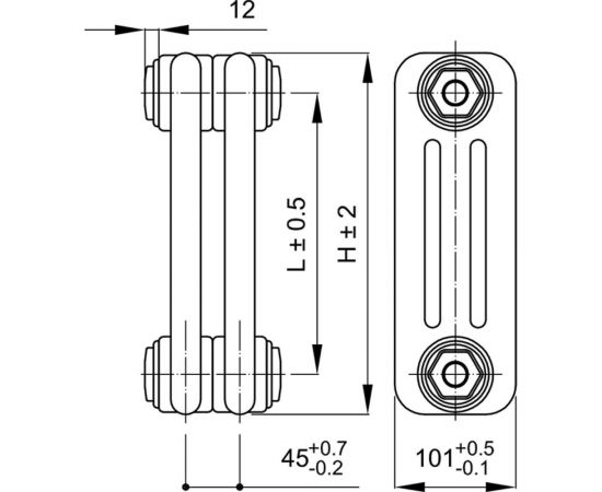 Радиатор IRSAP Tesi 3 30365/28 CL.01 белый T25 RR303652801A425N01 – изображение 4