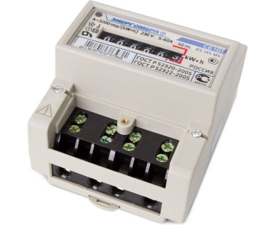Счетчик электроэнергии Энергомера CE101 R5 145 M6 230В 5-60 101001003007791 – изображение 4
