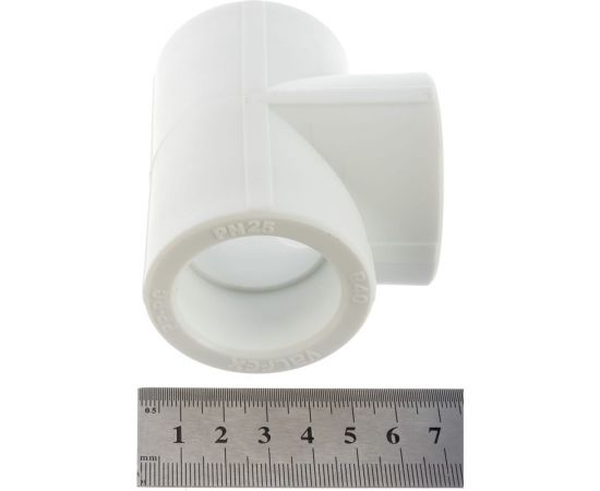 Тройник VALFEX PP-R белый, 40 мм 10111040 127-0539 – изображение 4