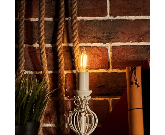 Филаментная лампа REXANT Свеча CN35 7.5 Вт 2700K E14 диммируемая 604-087 – изображение 4