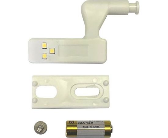 Светодиодная подсветка мебели Apeyron накладка на петлю SMD3528, 12 В, 0,3 Вт, дневной белый, белый, 2 шт 12-170 – изображение 4