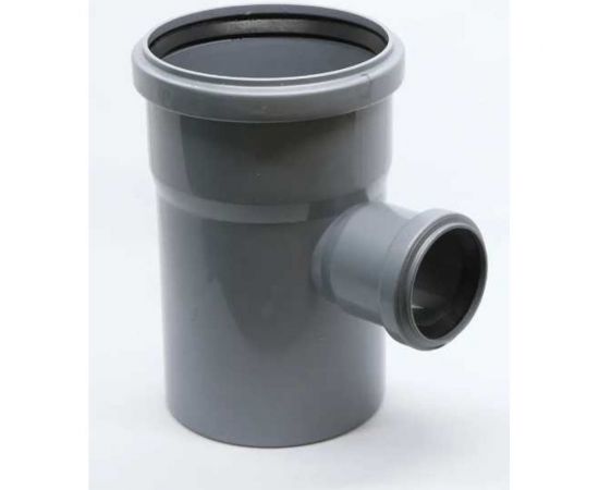 Тройник Flextron D 110 мм на D 50 мм 87,5 градусов, для внутренней канализации 140061 – изображение 5