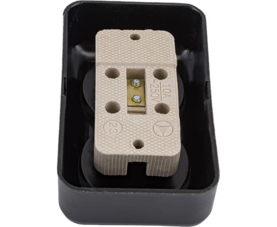 Розетка ООО Ливны-Электро РА 10-009 2-х местная, черная РАф 932 – изображение 5