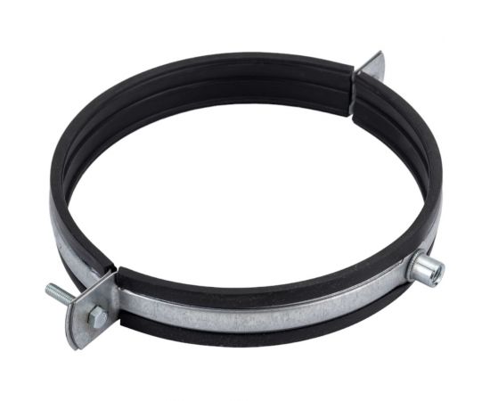 Хомут для вент. каналов Lucky Guy д=162 мм, 25х1,2 мм, оцинк., с рез. прокладкой 400 04 162 8Р 