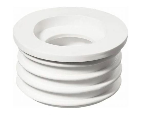 Переходная манжета Профитт d 40x73 сантехническая, канализационная, трехлепестковая, белая 2227596 