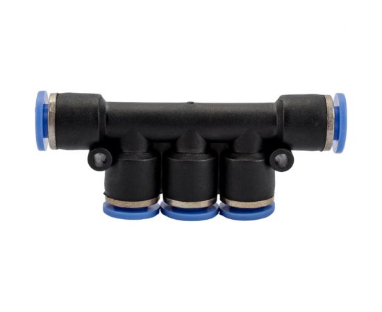 Фитинг цанговый разветвитель на пять входов по 6 мм Pegas pneumatic 5401 