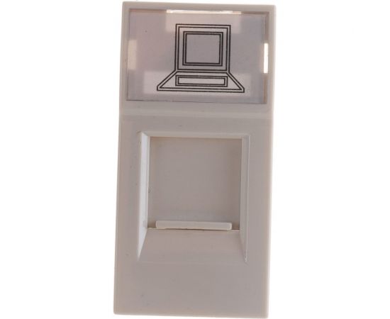 Информационная розетка IEK RJ-45, UTP, категория 5e, 1 модуль CKK-40D-RI1-K01 