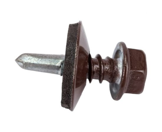 Кровельный саморез Качественный крепеж коричневый 5,5х19 160 шт 0500123 КЧ 
