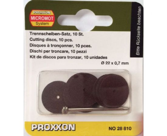 Диски корундовые отрезные с дискодержателем 10 шт Proxxon PR- 28810 