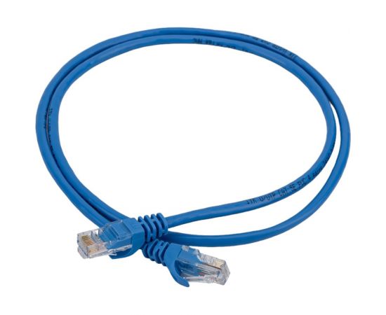 Коммутационный шнур патч-корд IEK ITK кат.5Е UTP, 1м, синий PC03-C5EU-1M 
